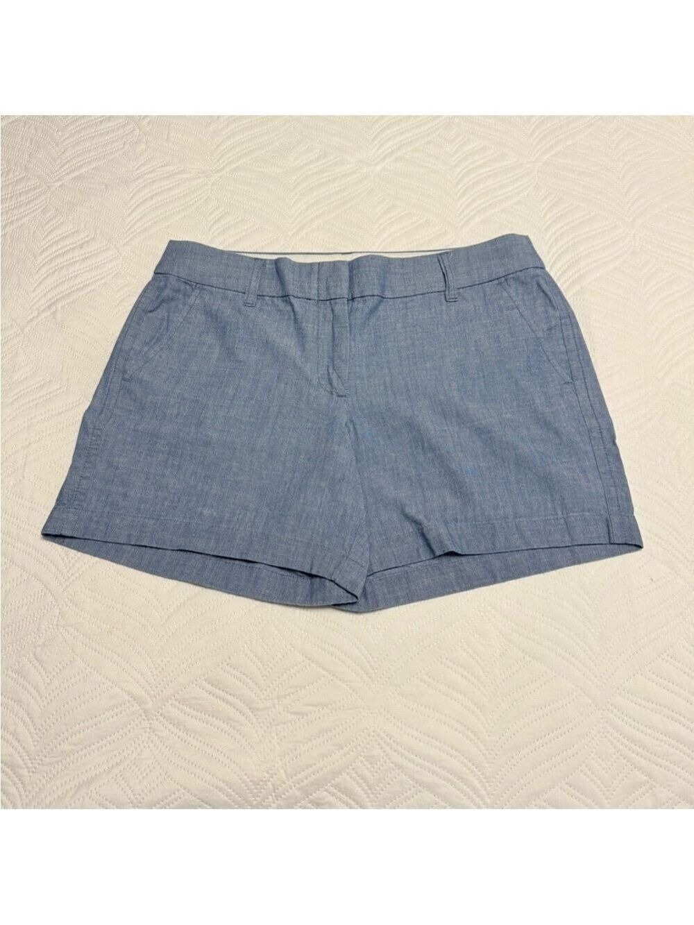 J Crew Women’s Blue Denim Cotton Shorts. Size 8